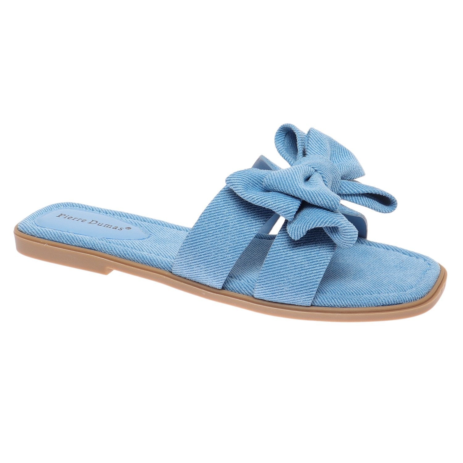 Denim Bow Sandals