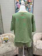 Green Zig Zag Shorts