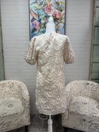 Floral Applique Mini Dress