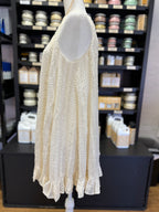 Textured Ruffle Mini Dress