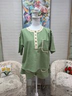 Green Zig Zag Top