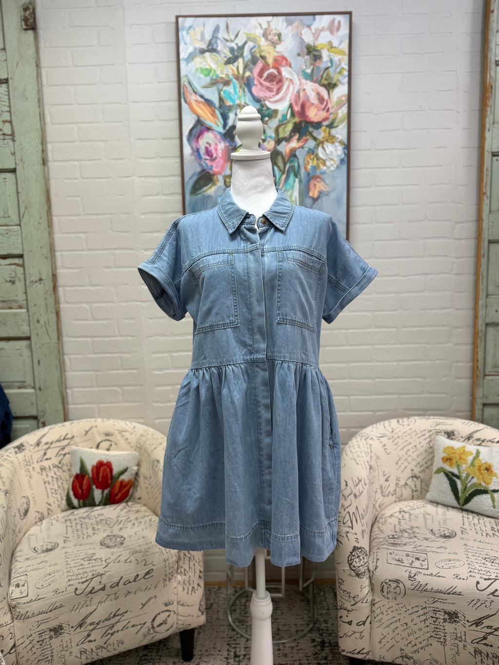 Denim Mini Dress