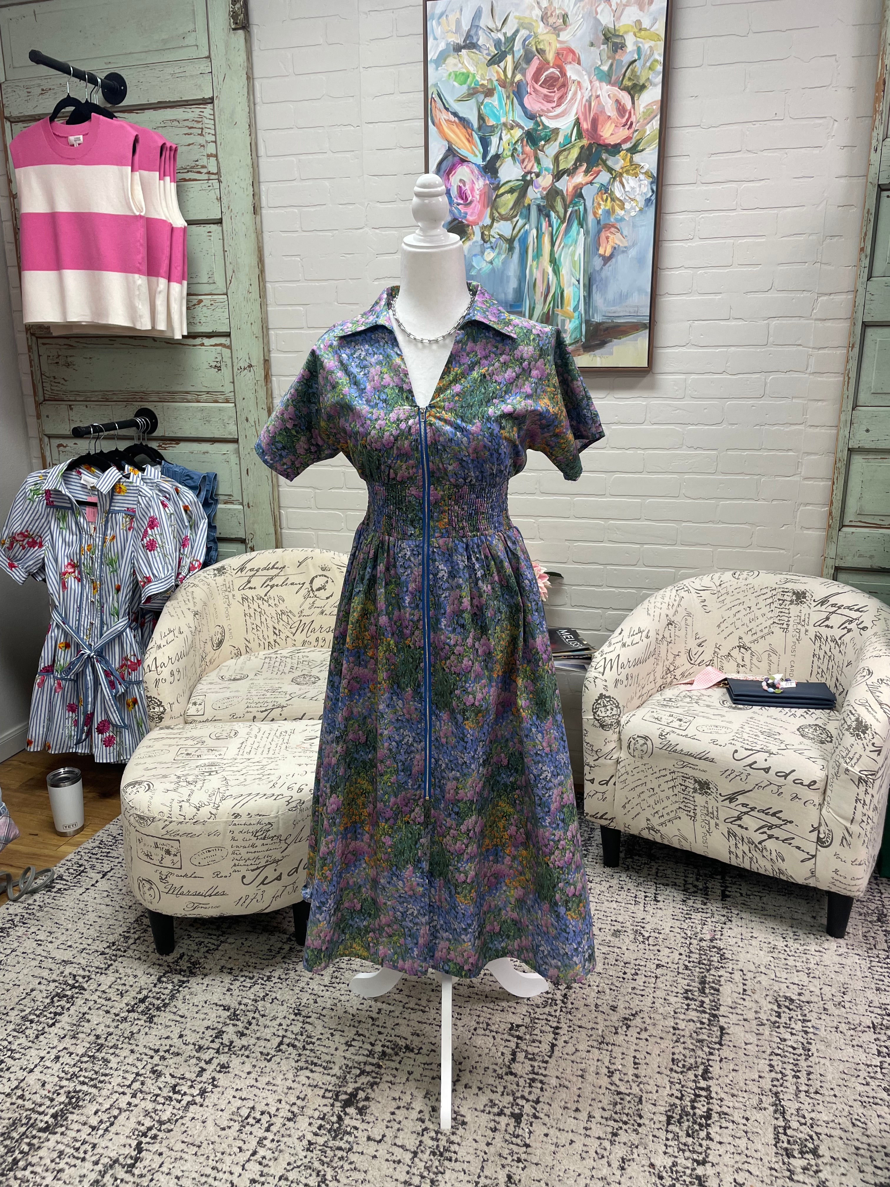 Flower Fields Midi Dress