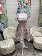 Lavender Floral Mini Dress