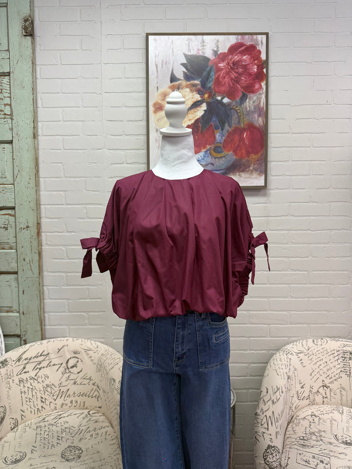 Merlot Bubble Top