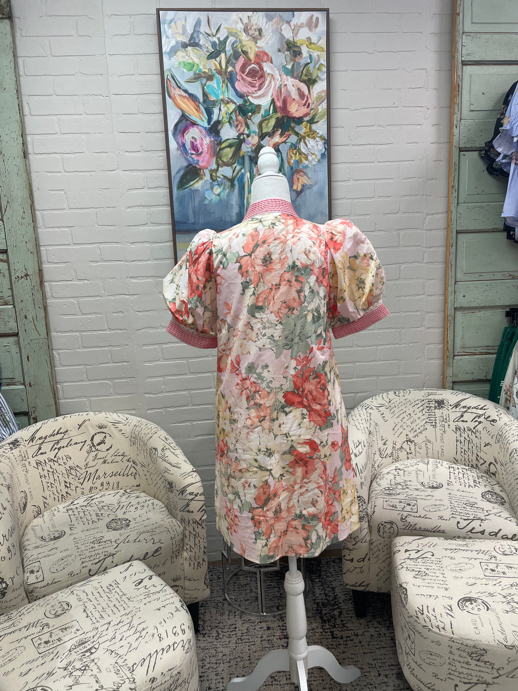 Pastel Floral Mini Dress