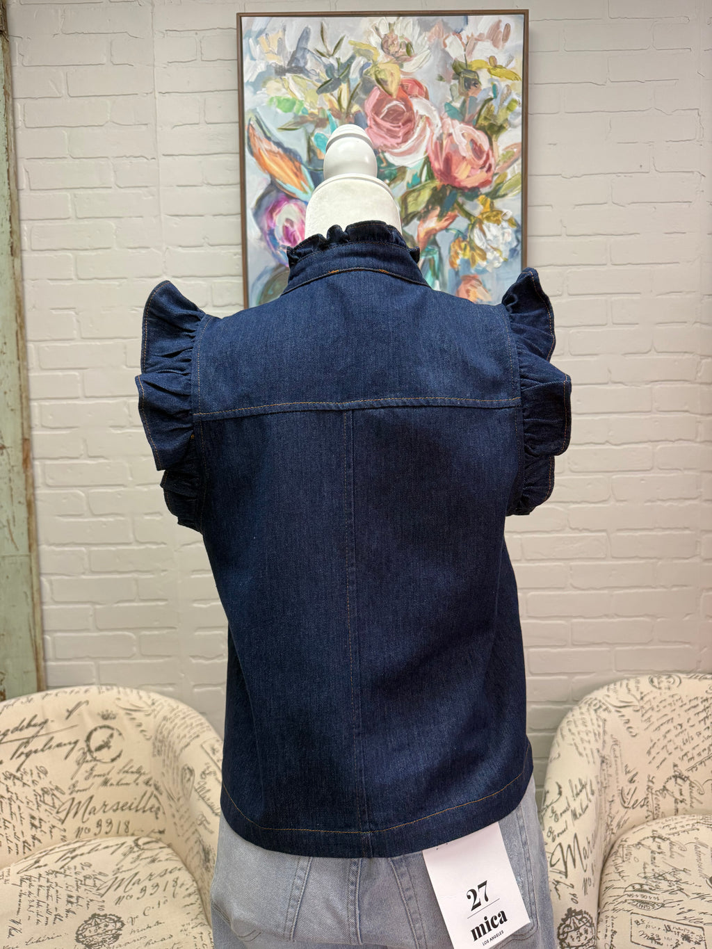 Dark Denim Vest