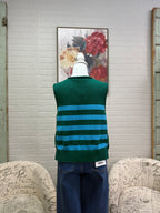Pine Striped Sleeveless Sweater