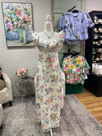 Watercolor Floral Midi Dress