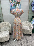 Pastel Floral Midi Dress