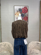 Leopard Sleeveless Bubble Top