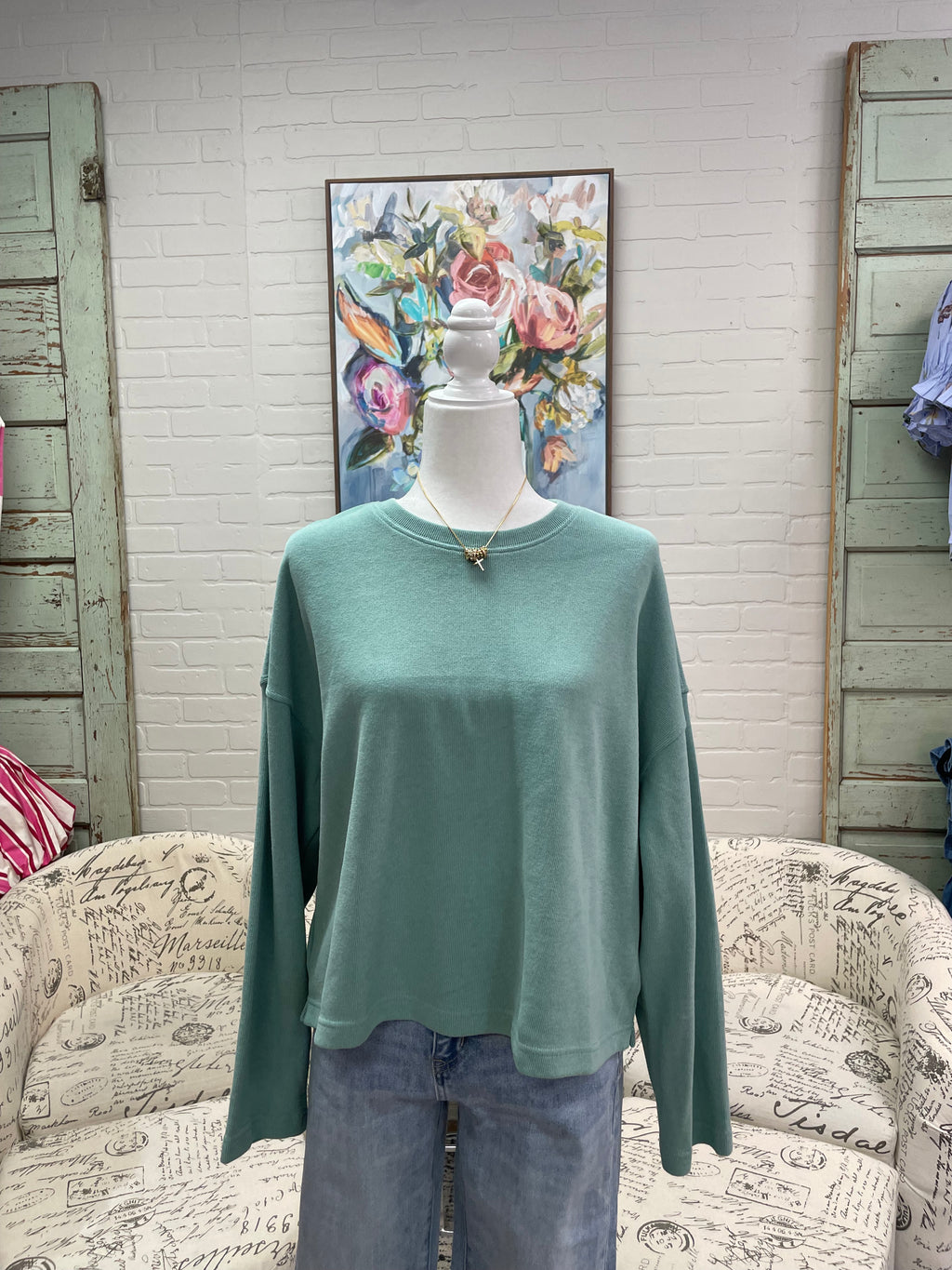 Pistachio Knit Pullover