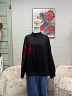 Embroidered Gameday Mock Neck Sweatshirt