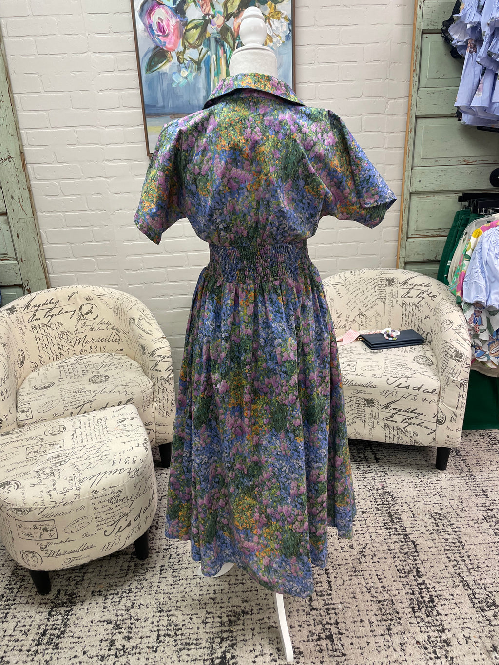 Flower Fields Midi Dress