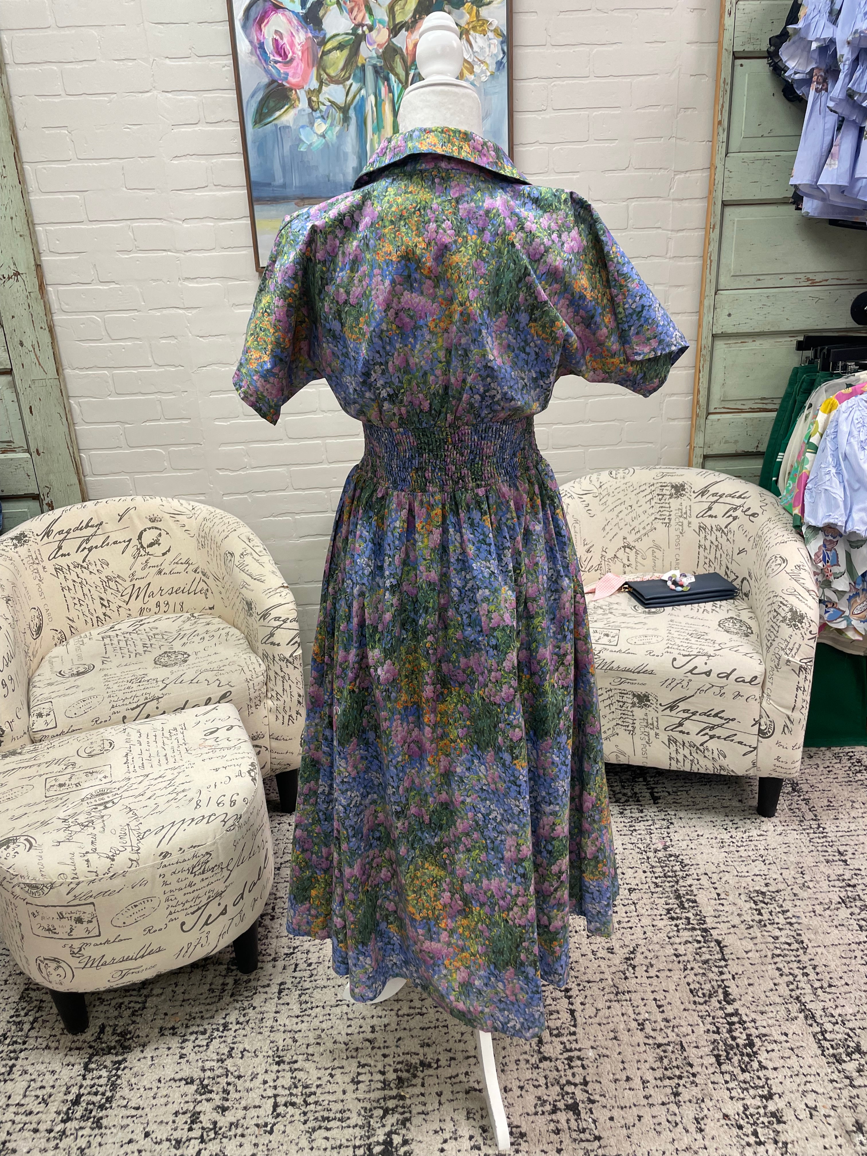 Flower Fields Midi Dress