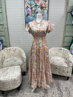 Pastel Floral Midi Dress
