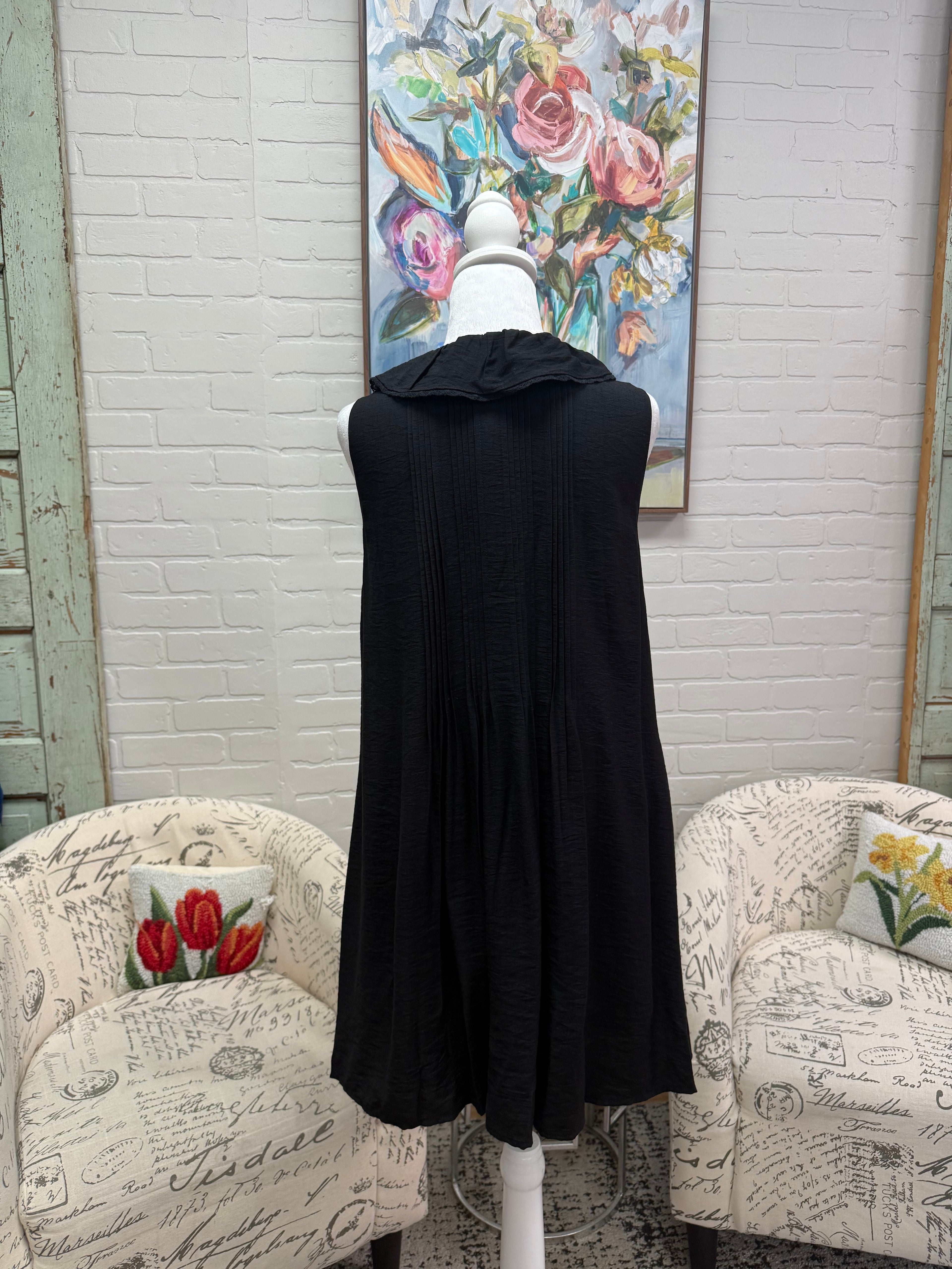 Black Pintuck Dress