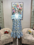 Blue Floral Mini Dress
