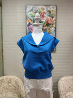 Blue Collared Sweater