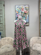 Pink Botanical Mini Dress