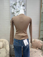 Mocha Button Down Cardigan