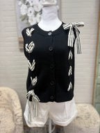 Black Laced Up Sweater