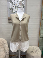 Taupe Sweater Vest