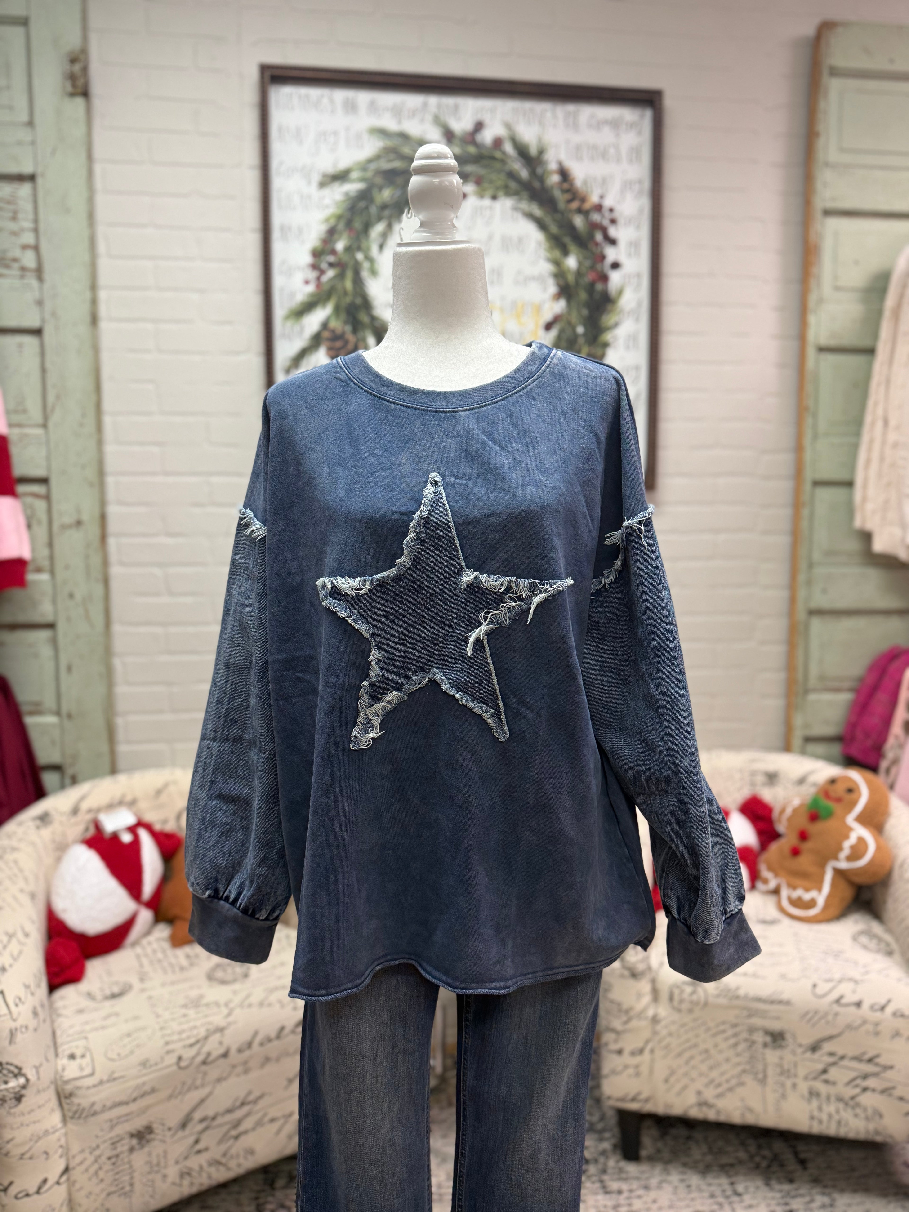 Denim Star Sweatshirt