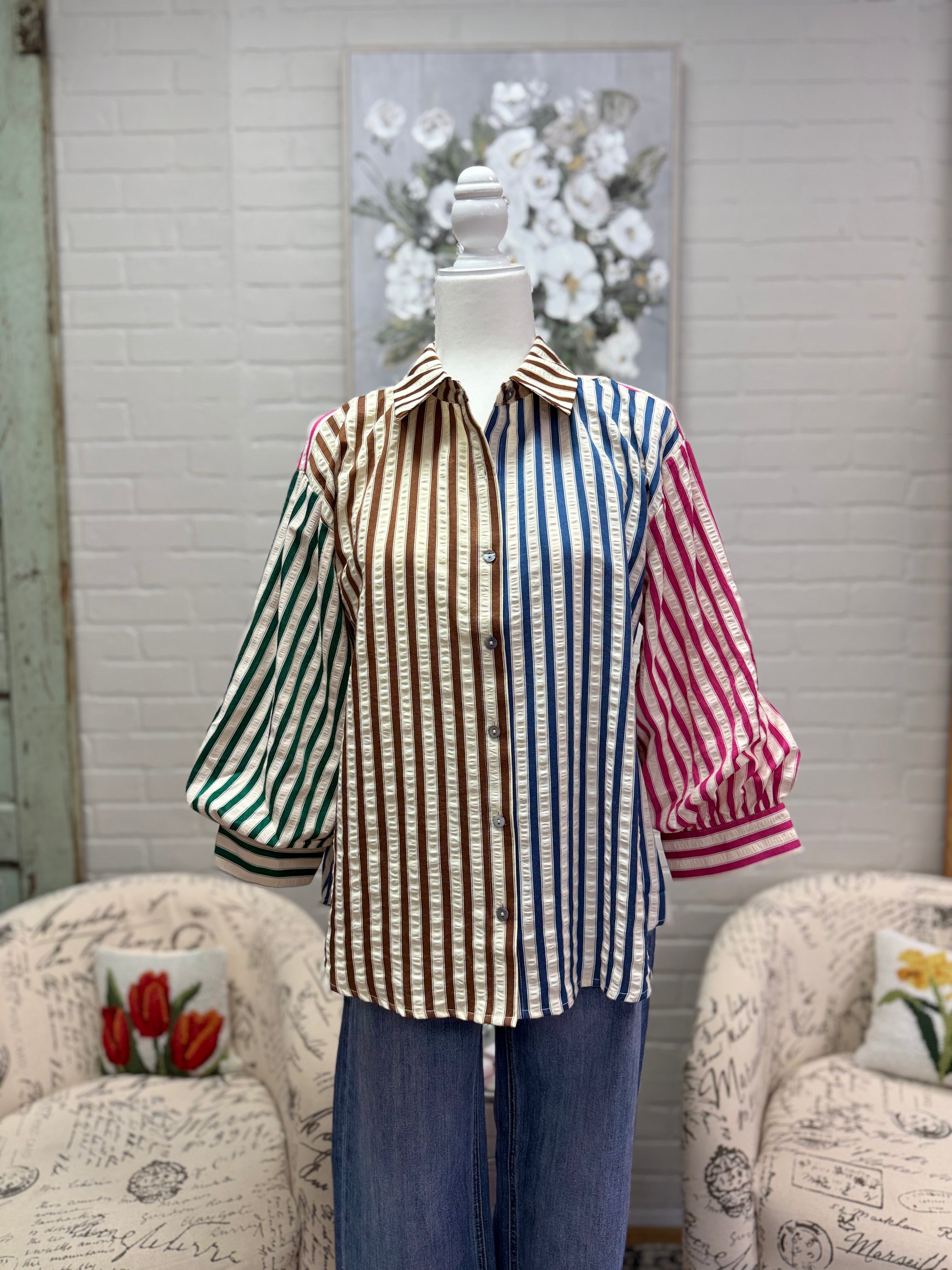 Multi-Color Stripe Shirt