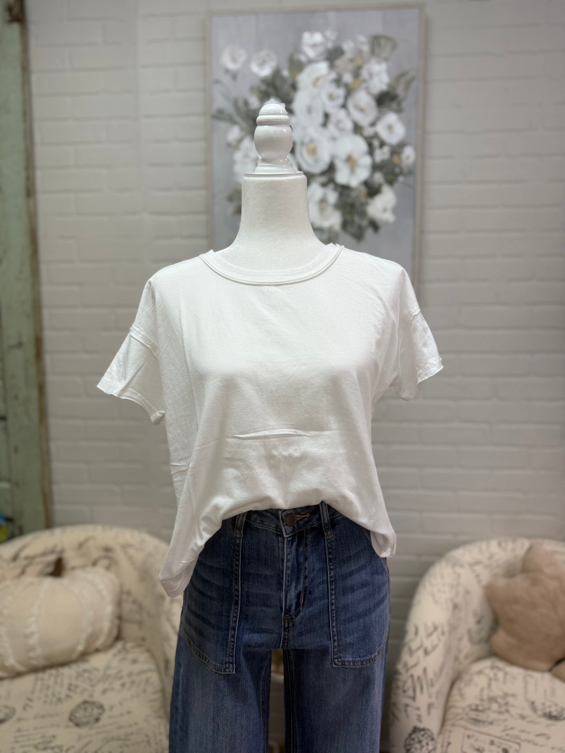 White Cotton Tee