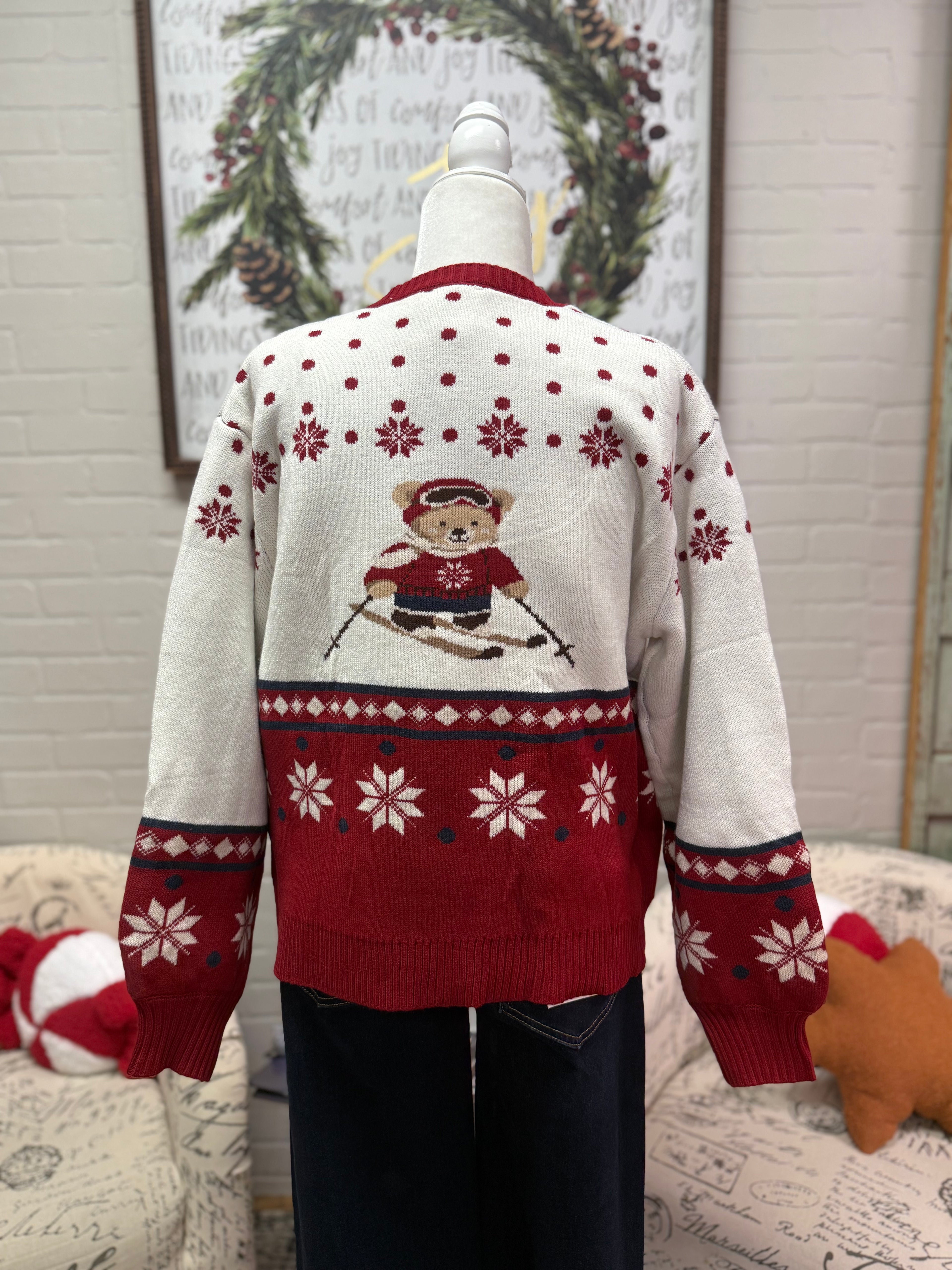 Ski Bear Cardigan
