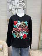 Melissa Cardinal Floral Sweatshirt
