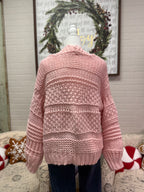 Pink Chunky Cardigan