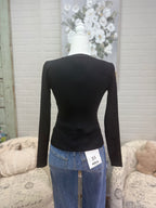 Black Button Down Cardigan