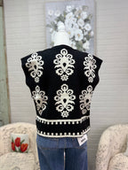 Black Damask Sweater