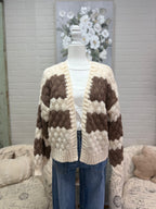 Chocolate Striped Cardigan