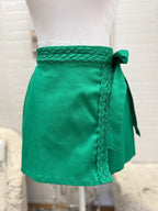 Green Braided Skort