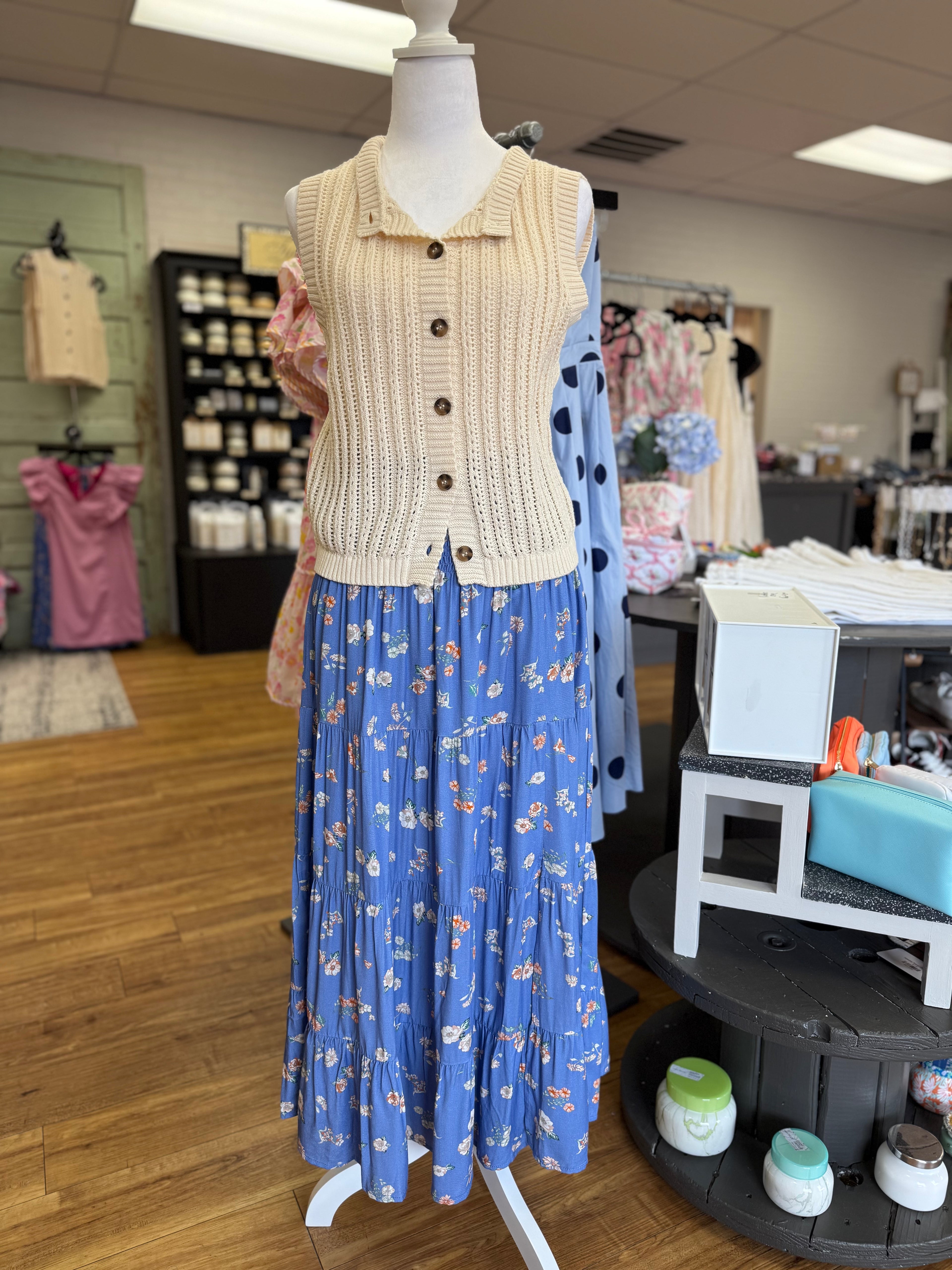 Oatmeal Button Down Sweater