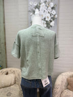 Sage Washed Ribbed Shirt