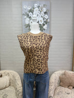 Leopard Sleeveless Sweater