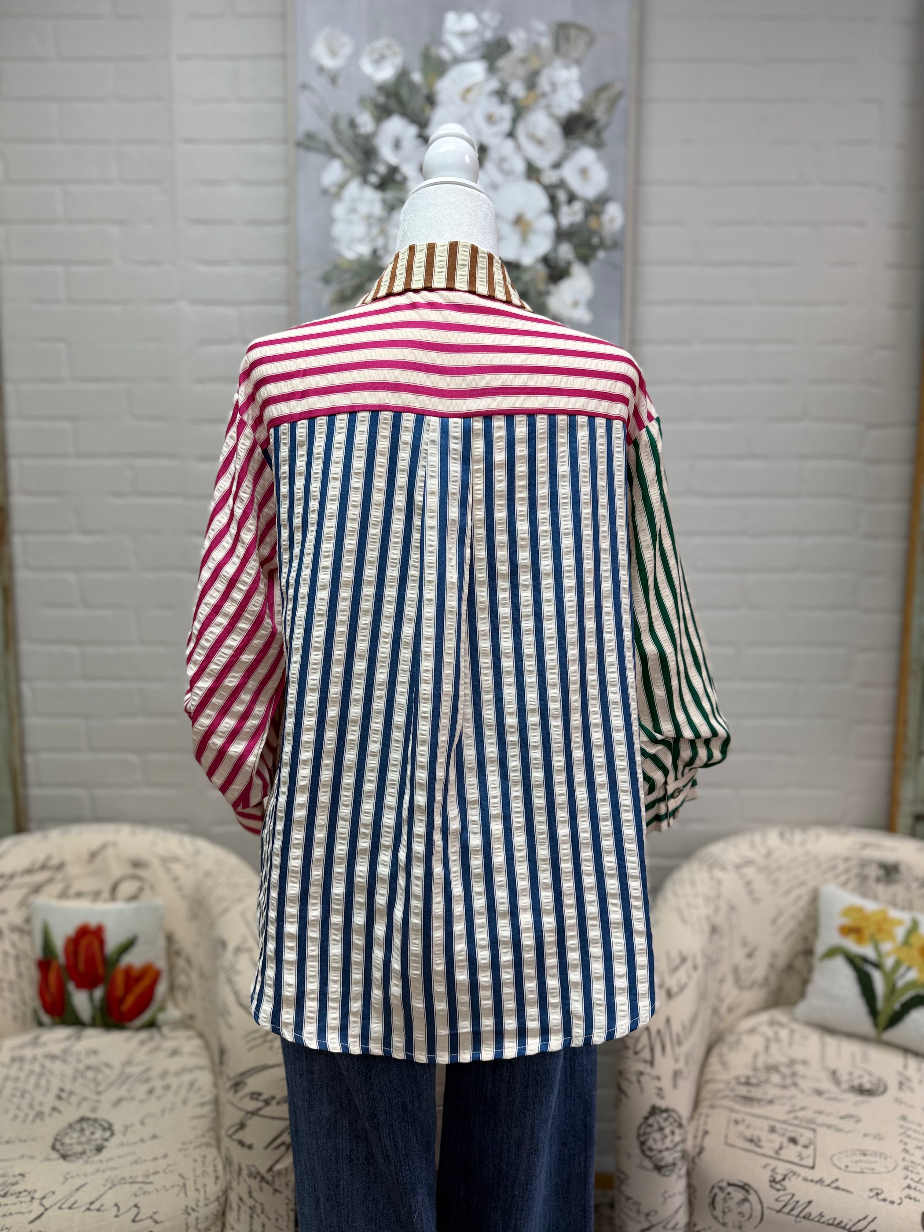 Multi-Color Stripe Shirt