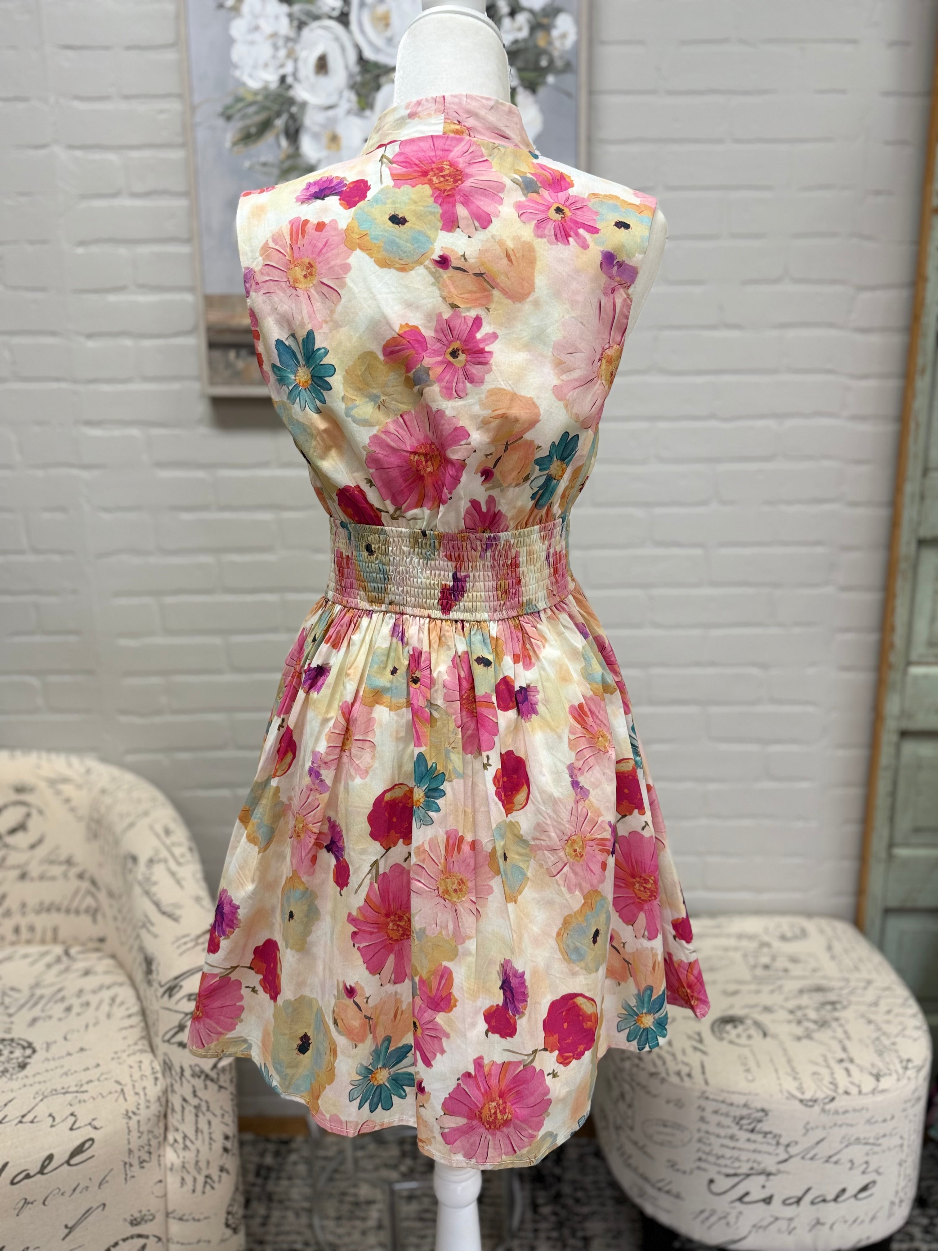 Berry Floral Dress