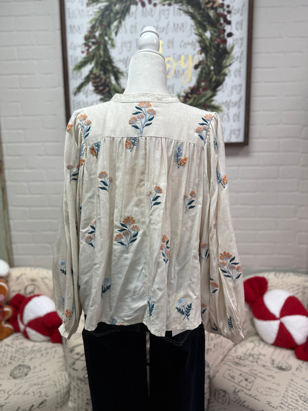 Floral Embroidered Blouse