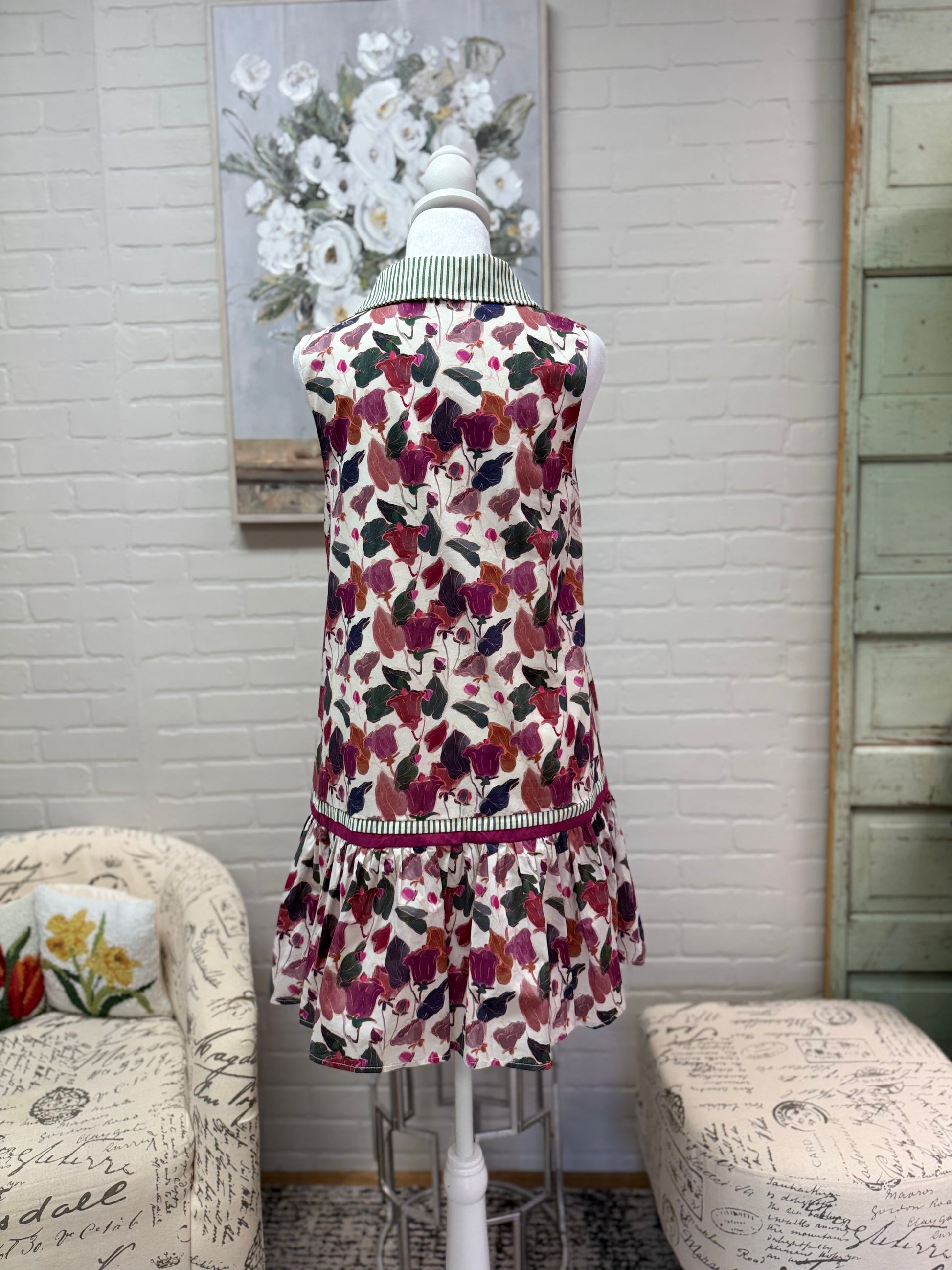 Plum Floral Dress