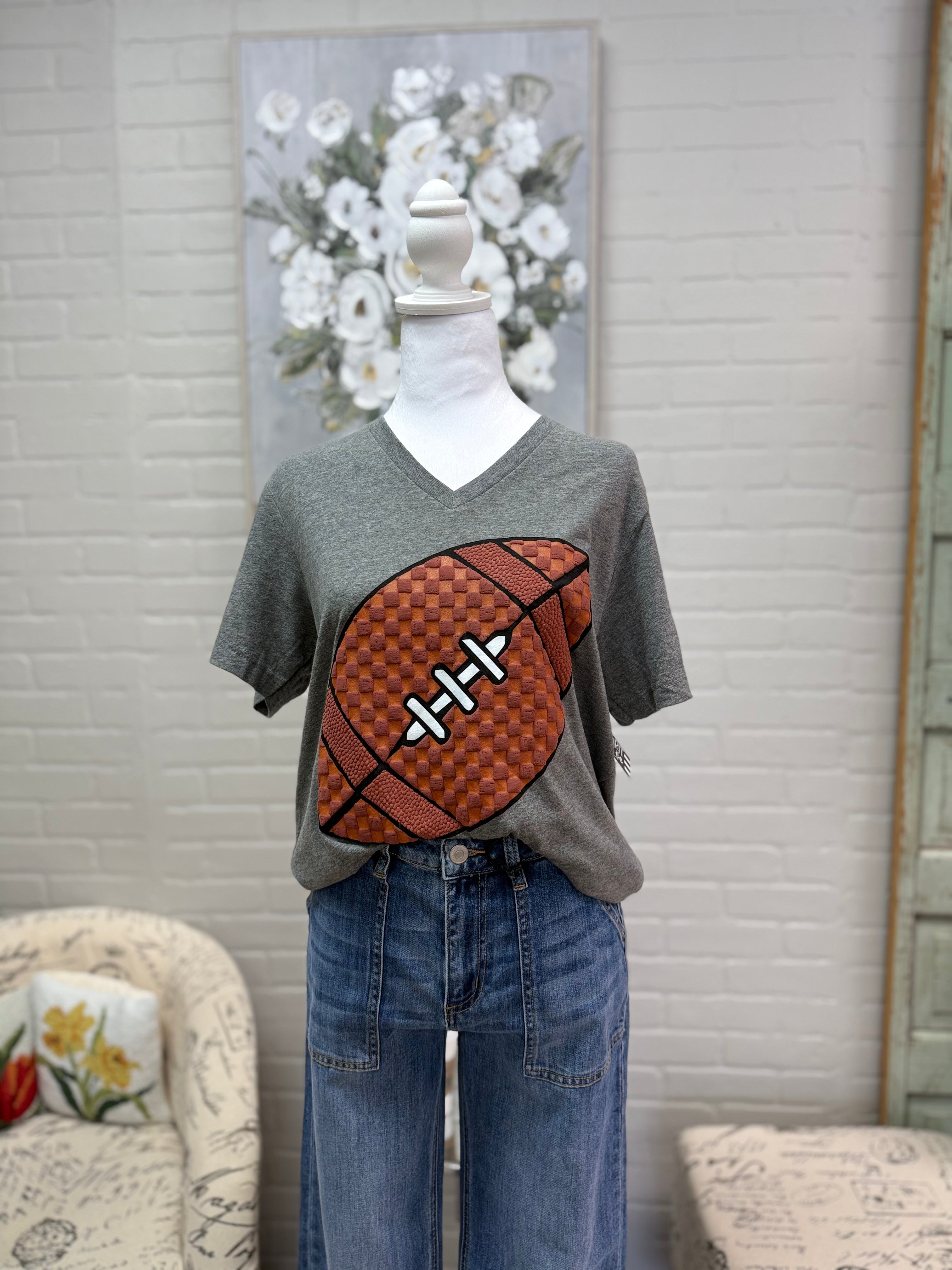 Textured Football Tee