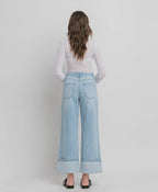HR Cuffed Wide Leg Jean
