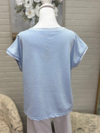 Light Blue Flag Top