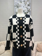 Checkered Cardigan