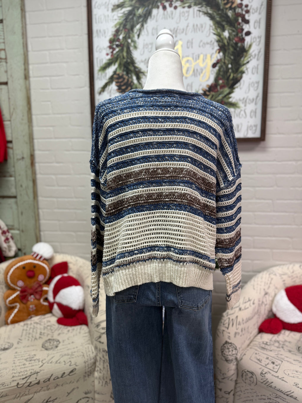 Navy Stripe Sweater