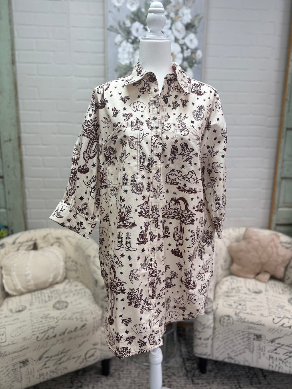 Cowgirl Shirt Dress